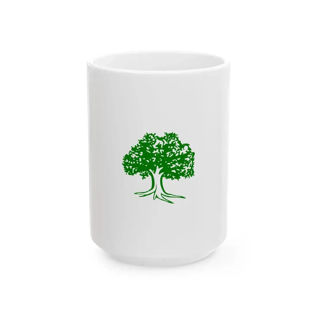 Nepali Congress alt flag (Nepal) White Coffee Mug 15oz - Go Mug Yourself