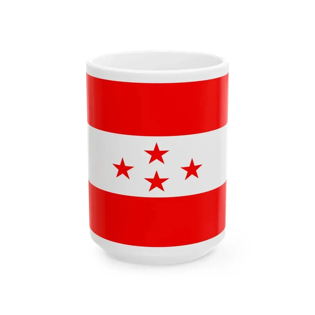 Nepali Congress flag edited (Nepal) White Coffee Mug 15oz - Go Mug Yourself