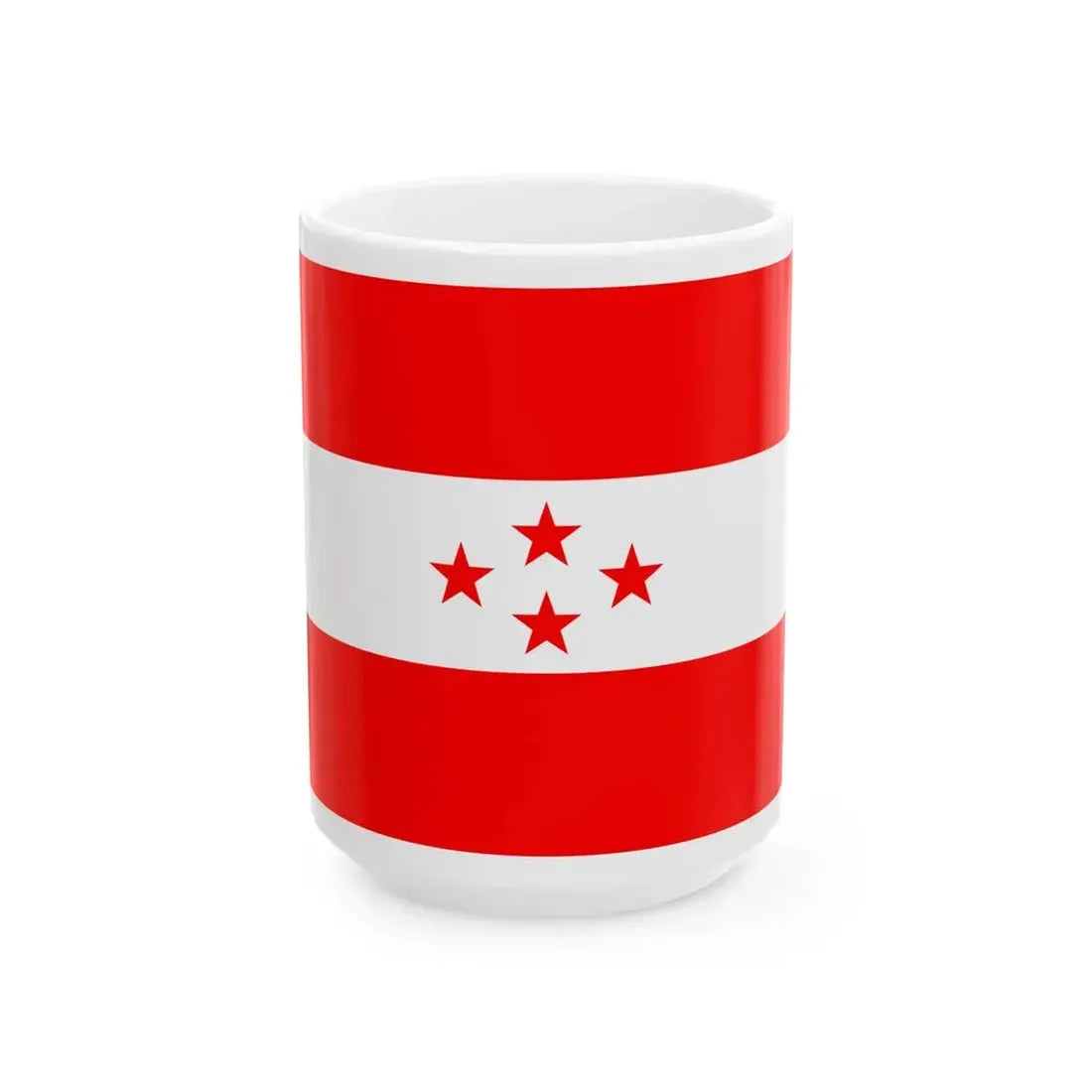 Nepali Congress flag (Nepal) White Coffee Mug 15oz - Go Mug Yourself