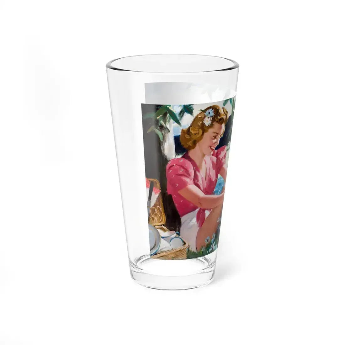 Nesbitt's Orange Soda, ad illustration (Magazine Illustration) Pint Glass 16oz - Go Mug Yourself