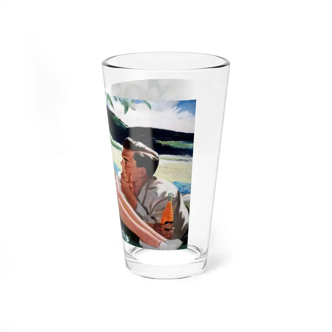 Nesbitt's Orange Soda, ad illustration (Magazine Illustration) Pint Glass 16oz - Go Mug Yourself