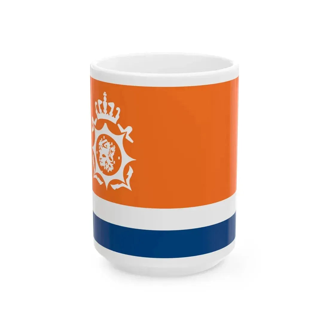 Netherlands Coast Guard flag (Netherlands) White Coffee Mug 15oz - Go Mug Yourself