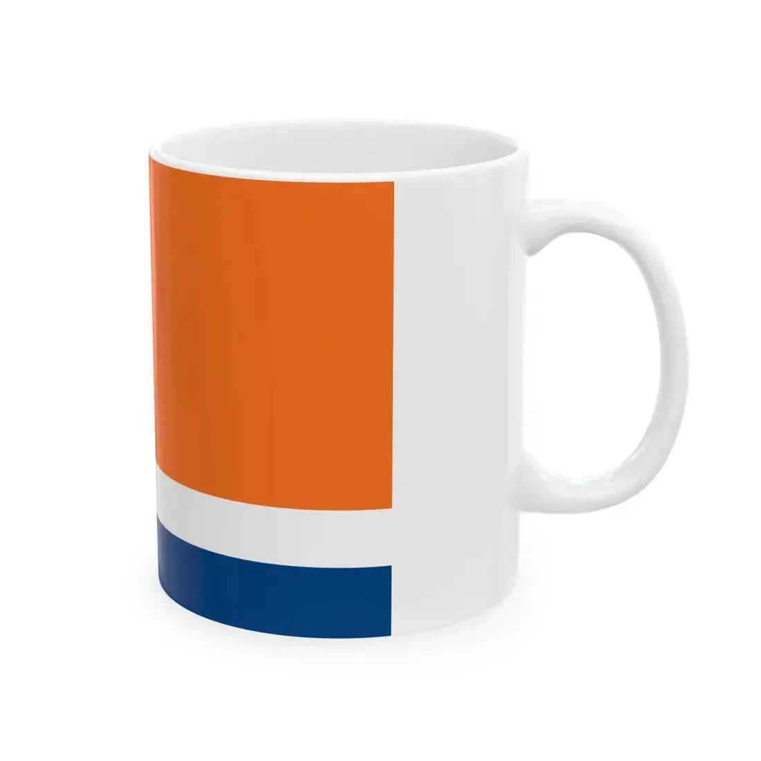 Netherlands Coast Guard flag (Netherlands) White Coffee Mug - Go Mug Yourself