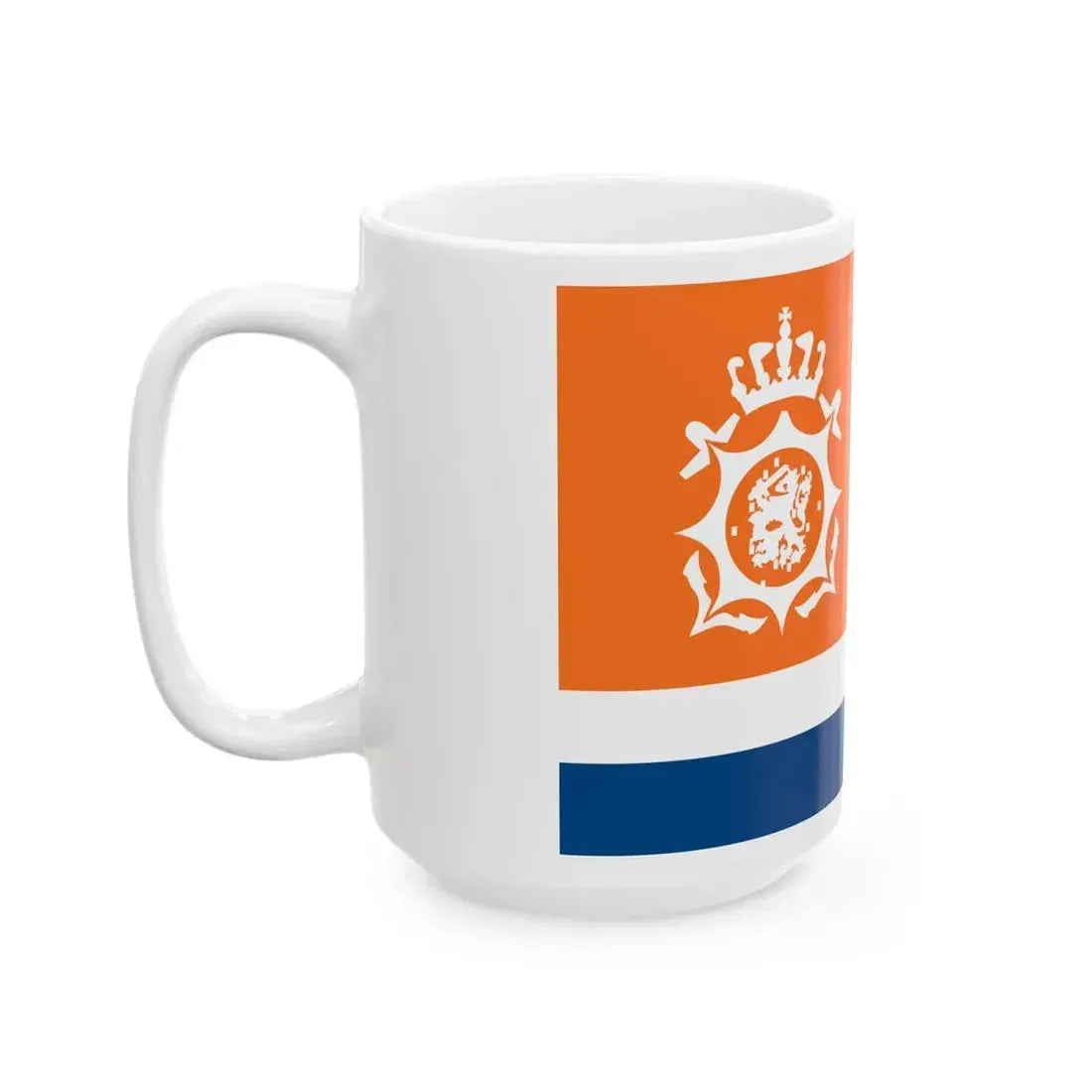 Netherlands Coast Guard flag (Netherlands) White Coffee Mug - Go Mug Yourself