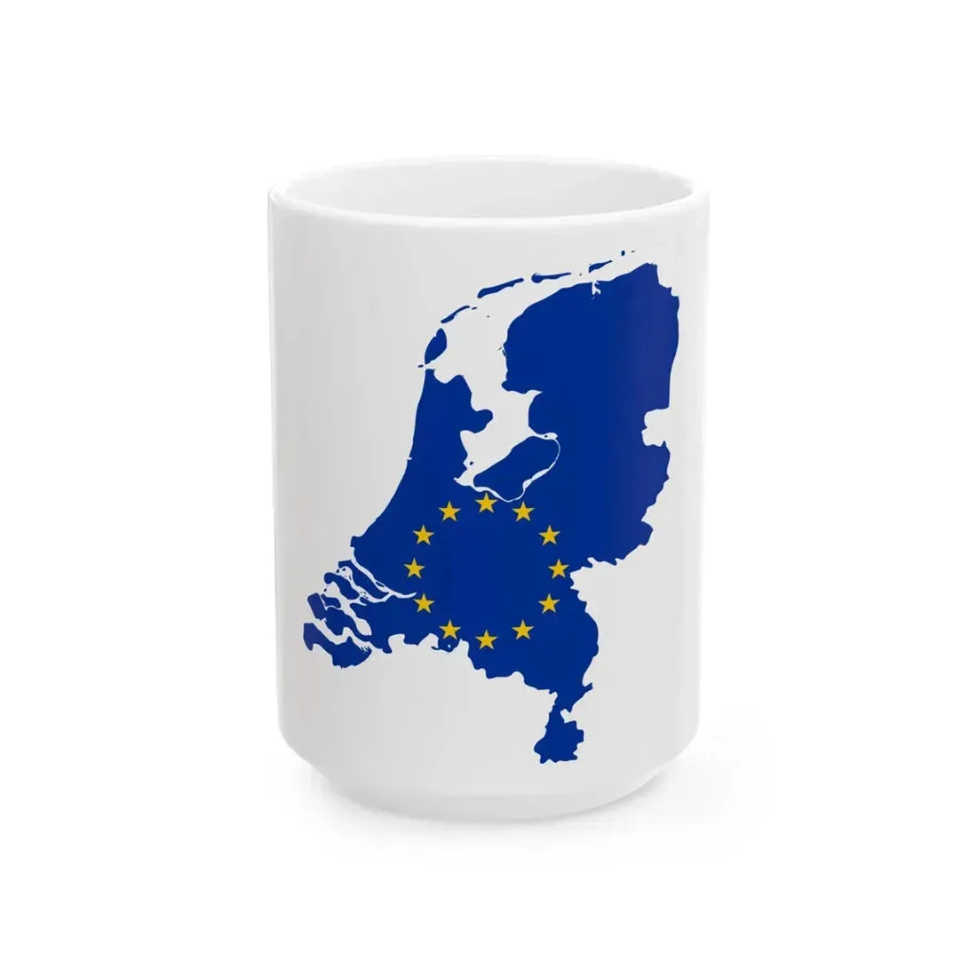 Netherlands EU (Netherlands) White Coffee Mug 15oz - Go Mug Yourself
