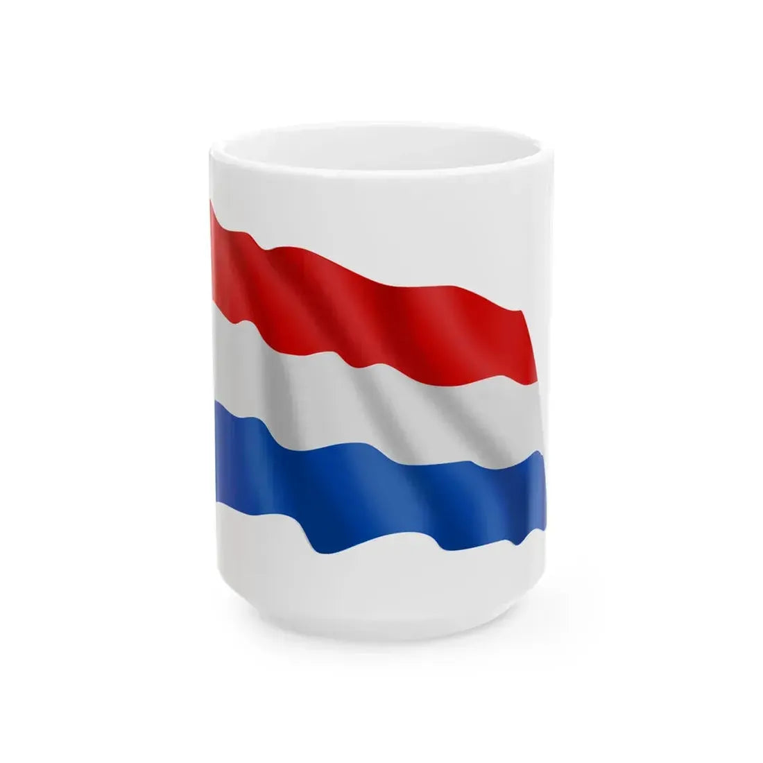 Netherlands-flag (Netherlands) White Coffee Mug 15oz - Go Mug Yourself