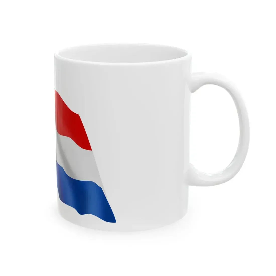 Netherlands-flag (Netherlands) White Coffee Mug - Go Mug Yourself