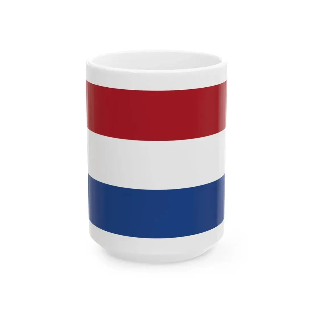 Netherlands flag small (Netherlands) White Coffee Mug 15oz - Go Mug Yourself