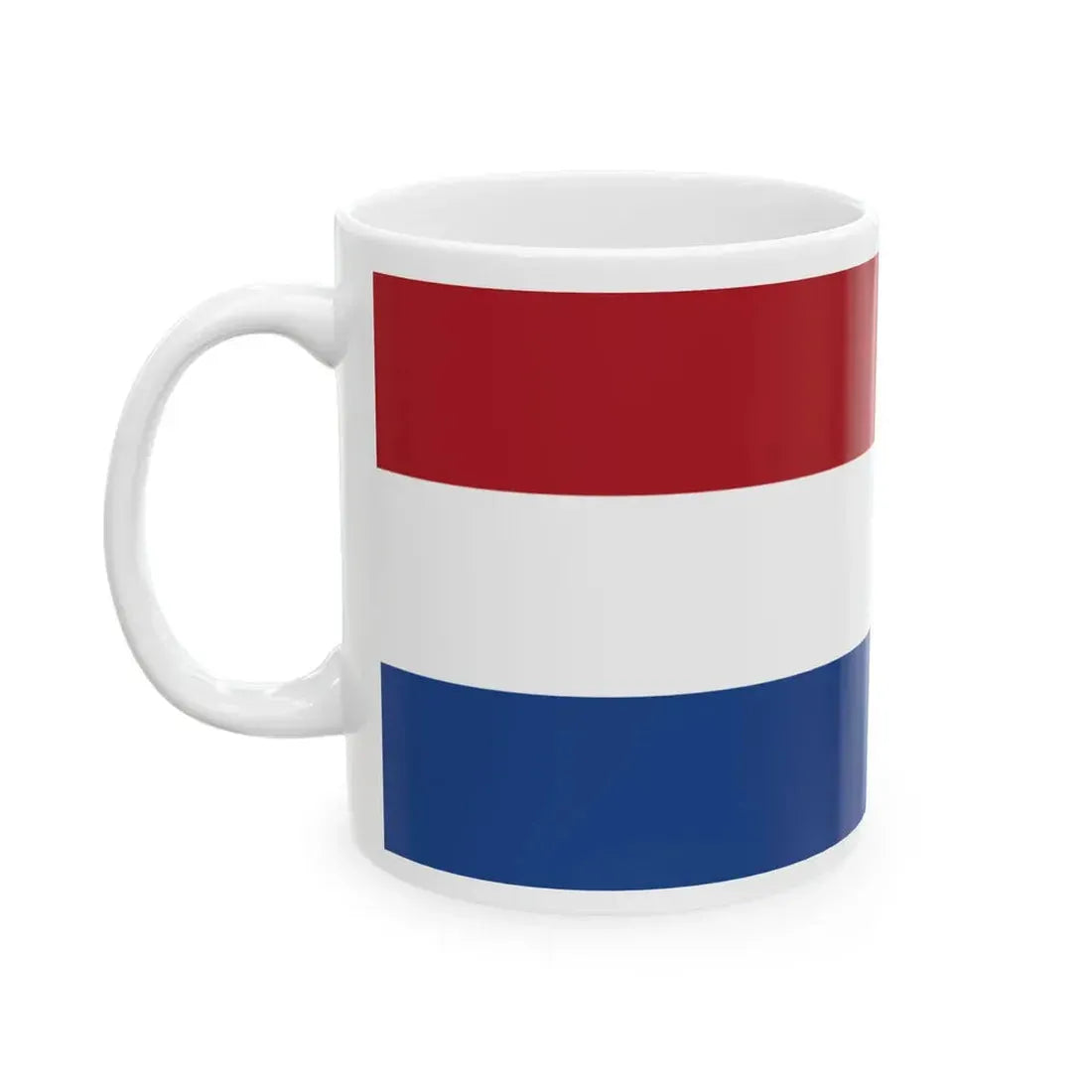 Netherlands flag small (Netherlands) White Coffee Mug - Go Mug Yourself