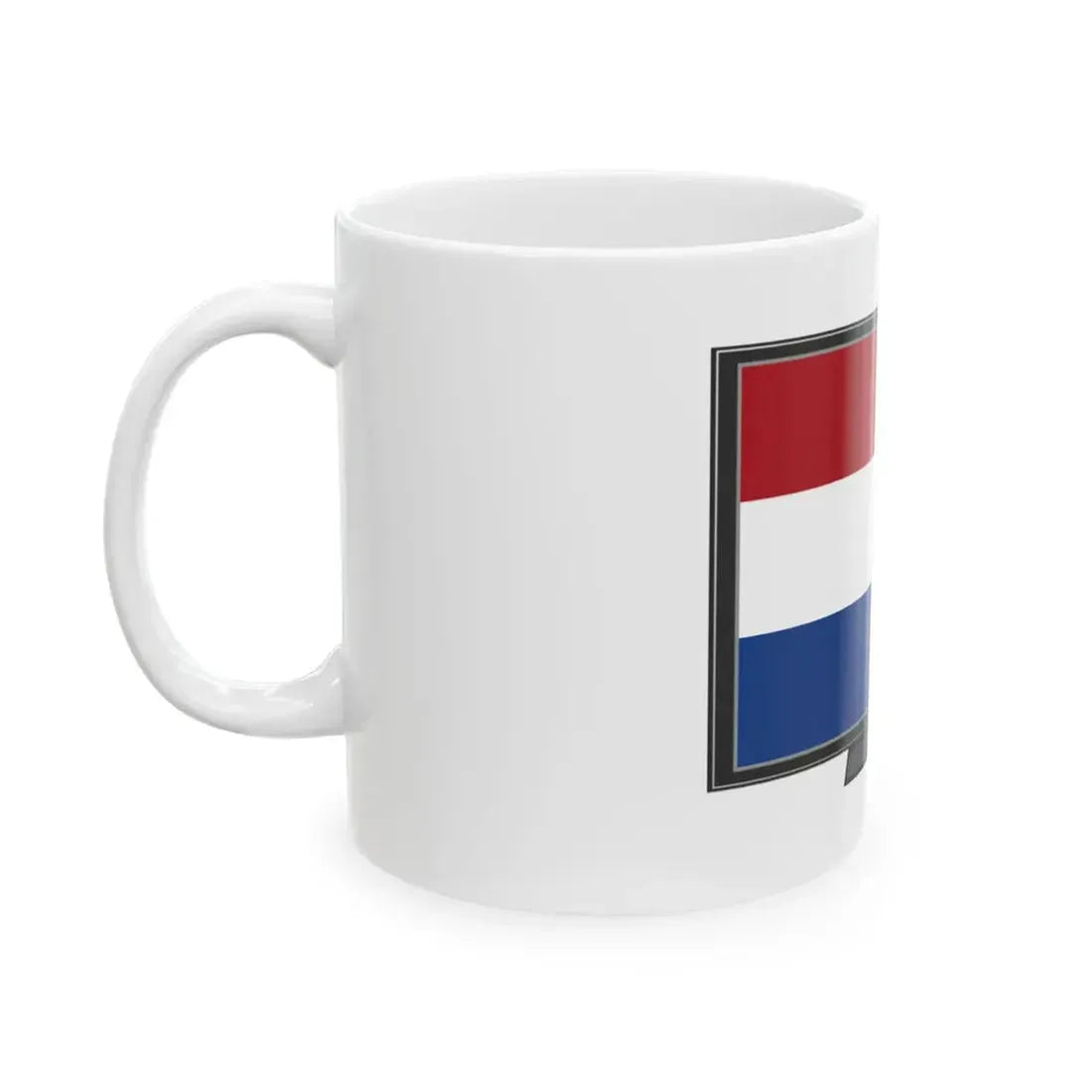 Netherlands flag tv (Netherlands) White Coffee Mug - Go Mug Yourself