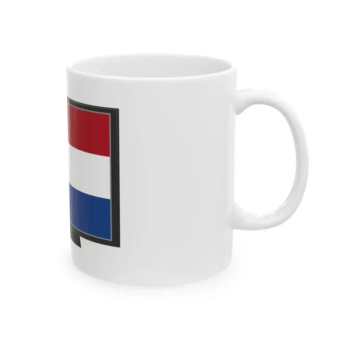 Netherlands flag tv (Netherlands) White Coffee Mug - Go Mug Yourself