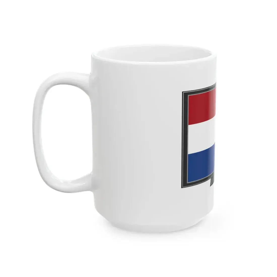 Netherlands flag tv (Netherlands) White Coffee Mug - Go Mug Yourself