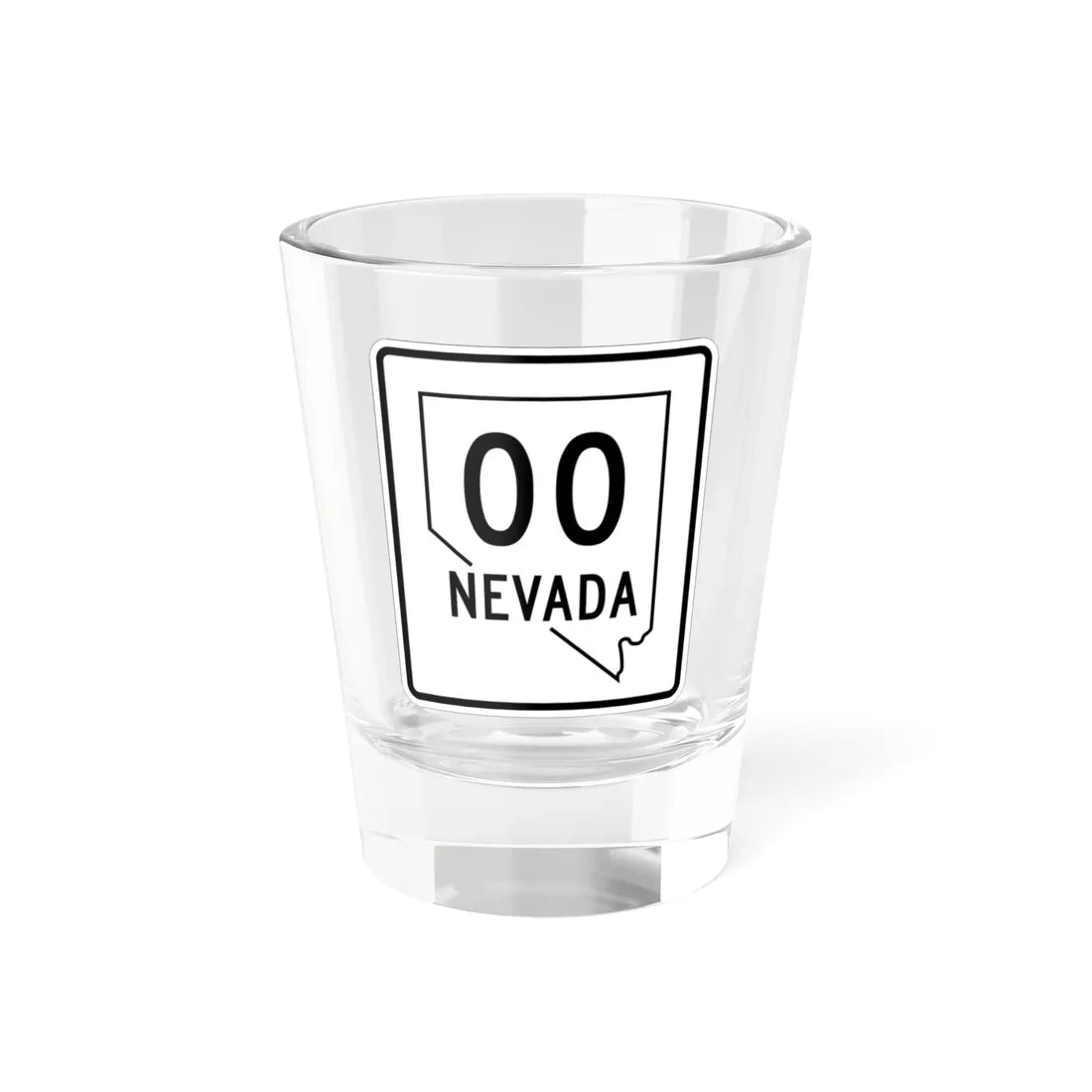 Nevada 00 1955 (Nevada) (Road Sign) Shot Glass 1.5oz 1.5oz - Go Mug Yourself