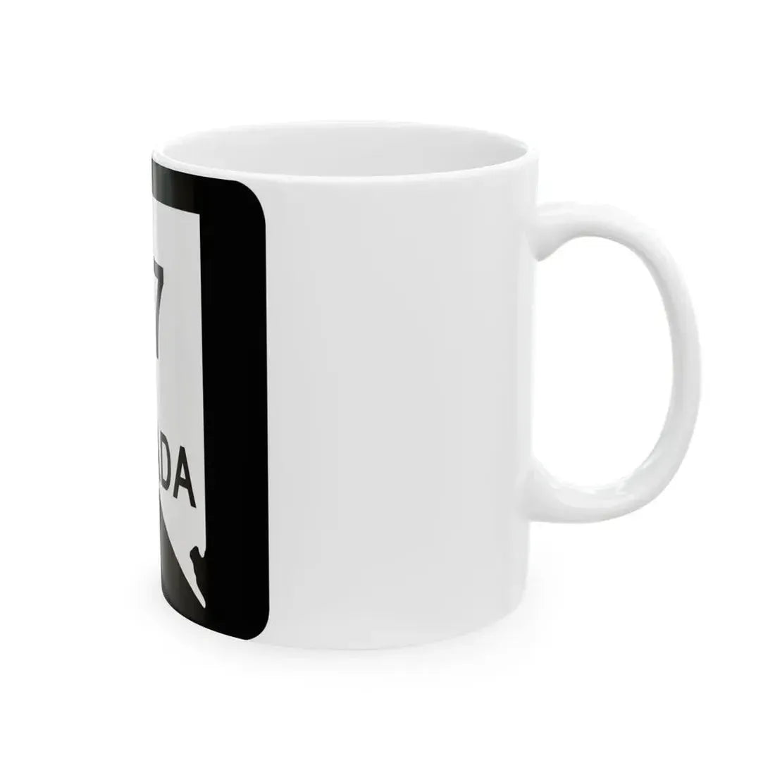 Nevada 117 (Nevada) (Road Sign) White Coffee Mug - Go Mug Yourself