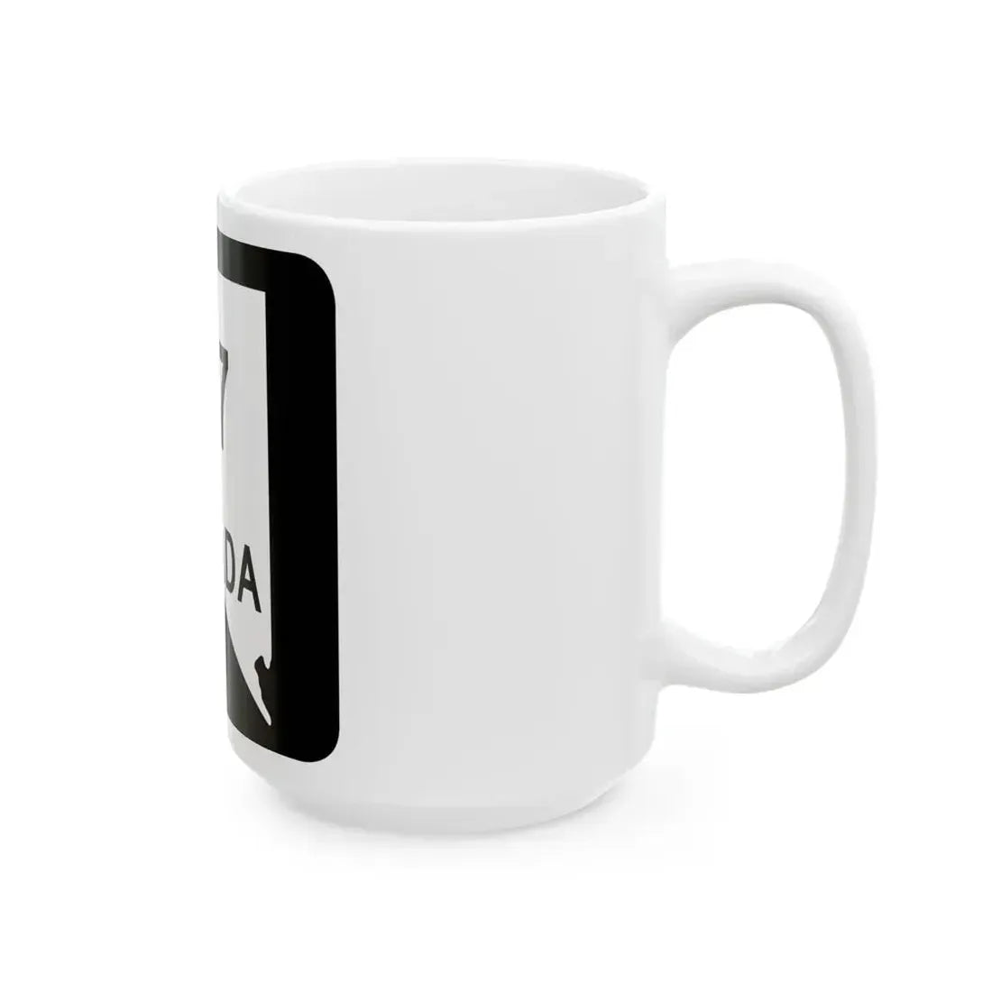 Nevada 117 (Nevada) (Road Sign) White Coffee Mug - Go Mug Yourself