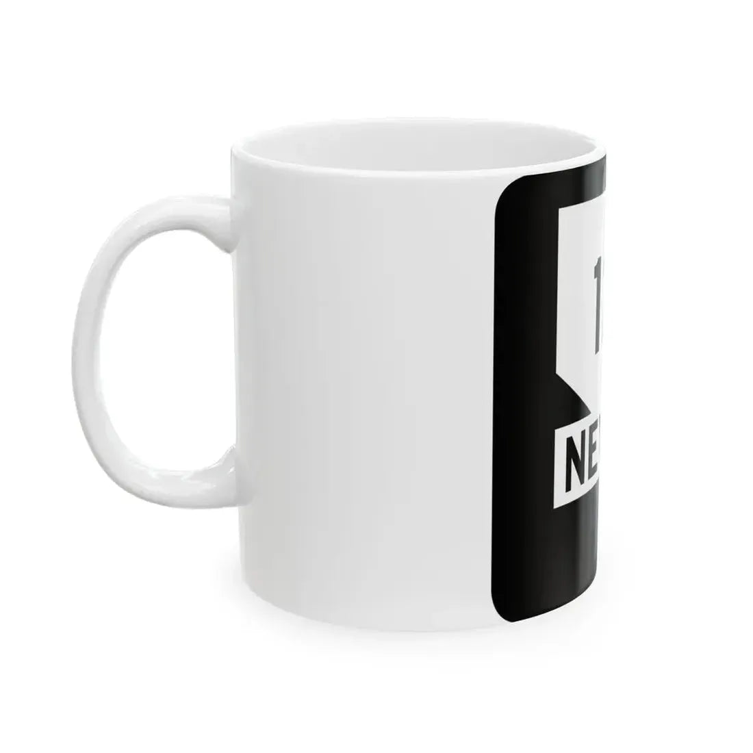 Nevada 121 (Nevada) (Road Sign) White Coffee Mug - Go Mug Yourself