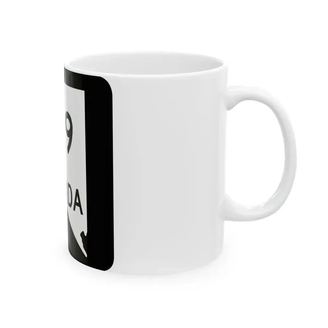 Nevada 159 (Nevada) (Road Sign) White Coffee Mug - Go Mug Yourself