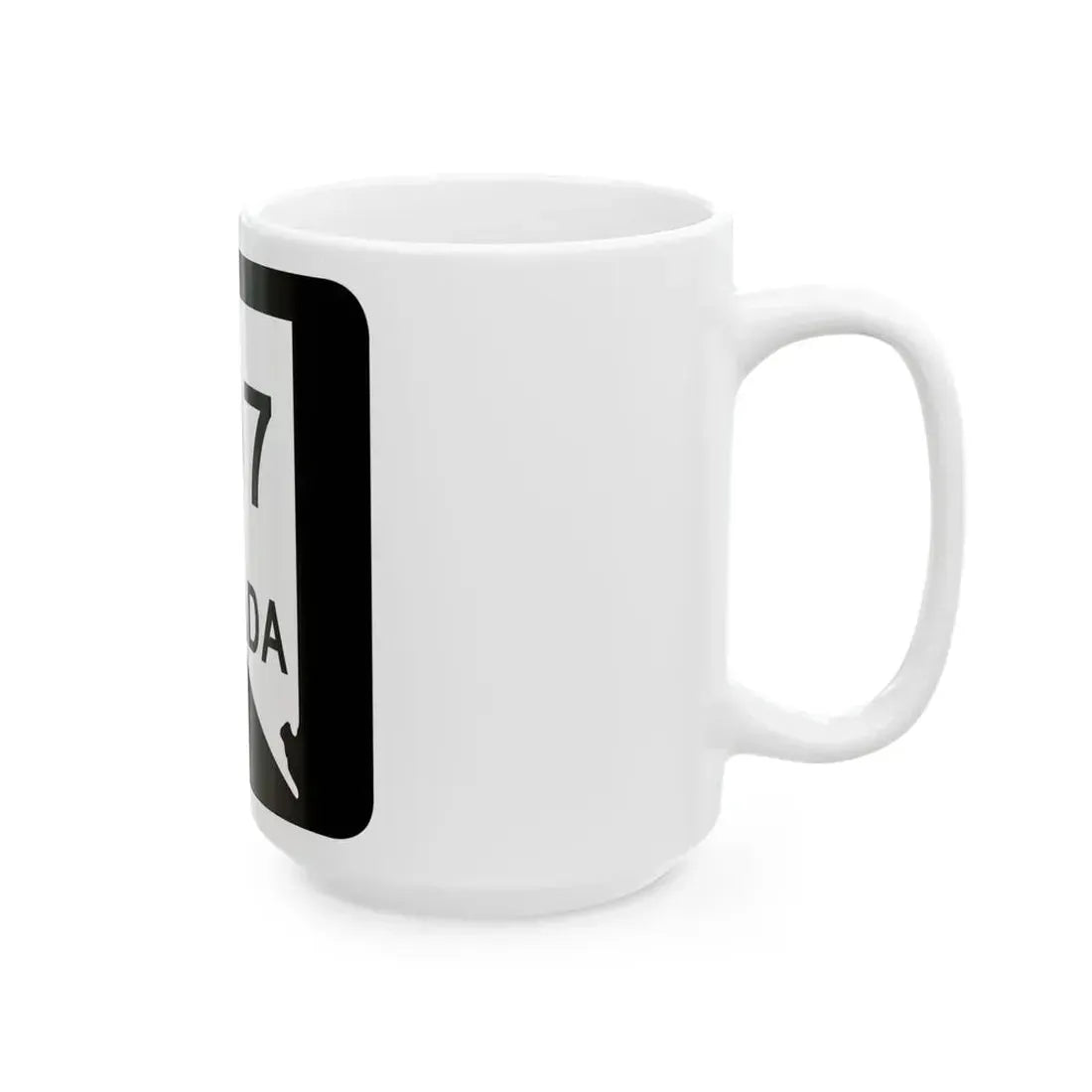 Nevada 207 (Nevada) (Road Sign) White Coffee Mug - Go Mug Yourself