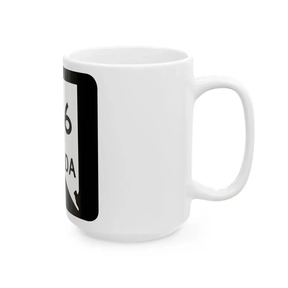 Nevada 266 (Nevada) (Road Sign) White Coffee Mug - Go Mug Yourself