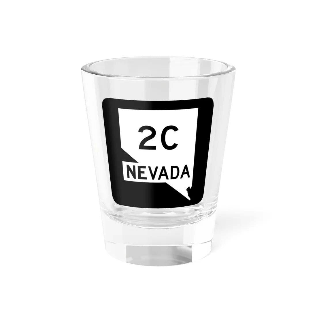 Nevada 2C (Nevada) (Road Sign) Shot Glass 1.5oz 1.5oz - Go Mug Yourself