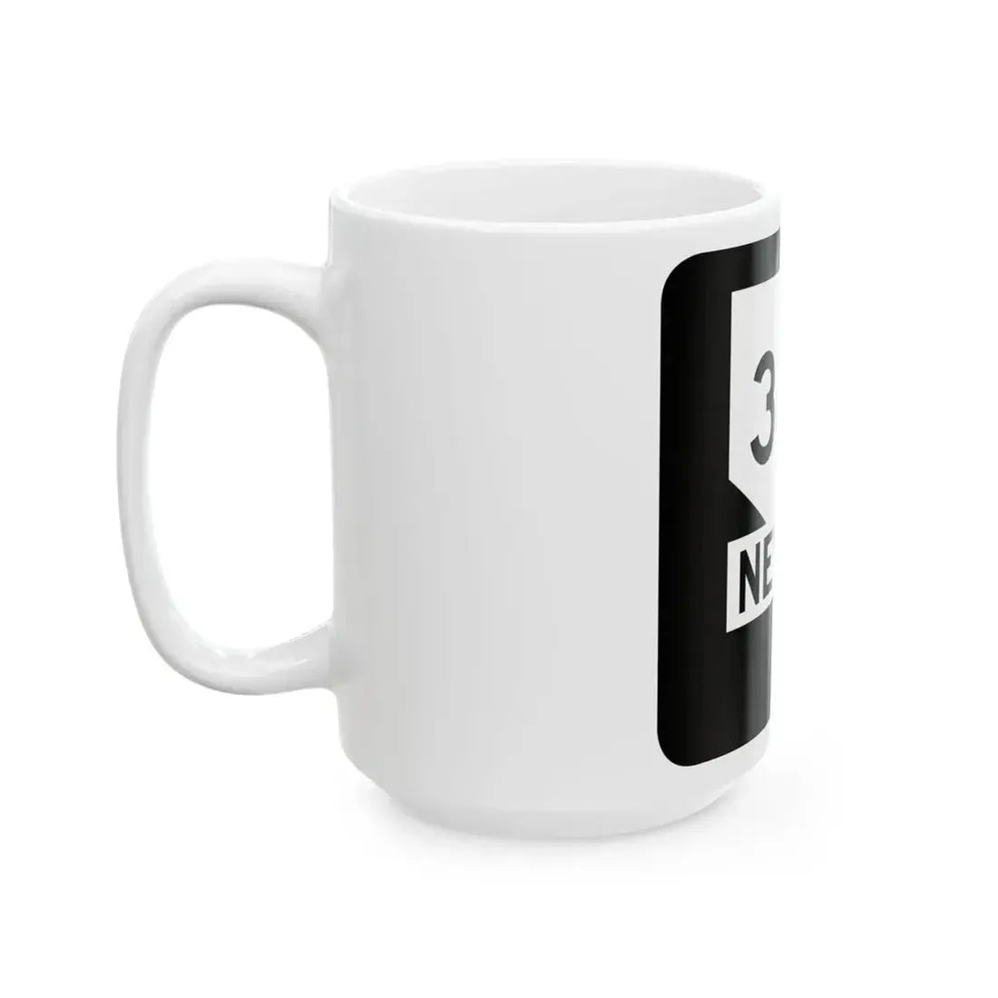 Nevada 338 (Nevada) (Road Sign) White Coffee Mug - Go Mug Yourself