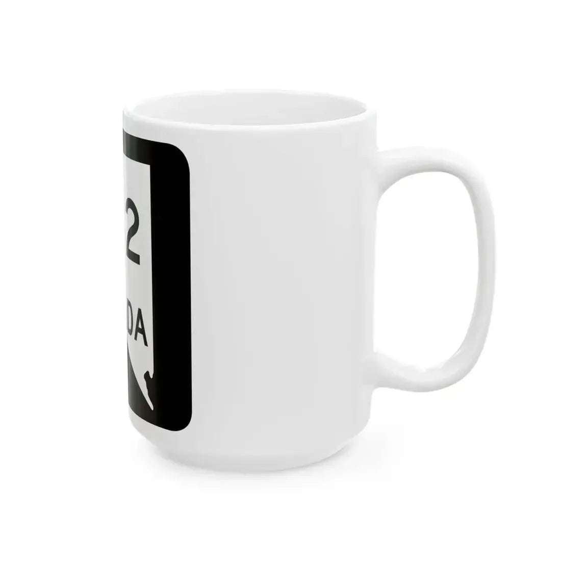 Nevada 342 (Nevada) (Road Sign) White Coffee Mug - Go Mug Yourself