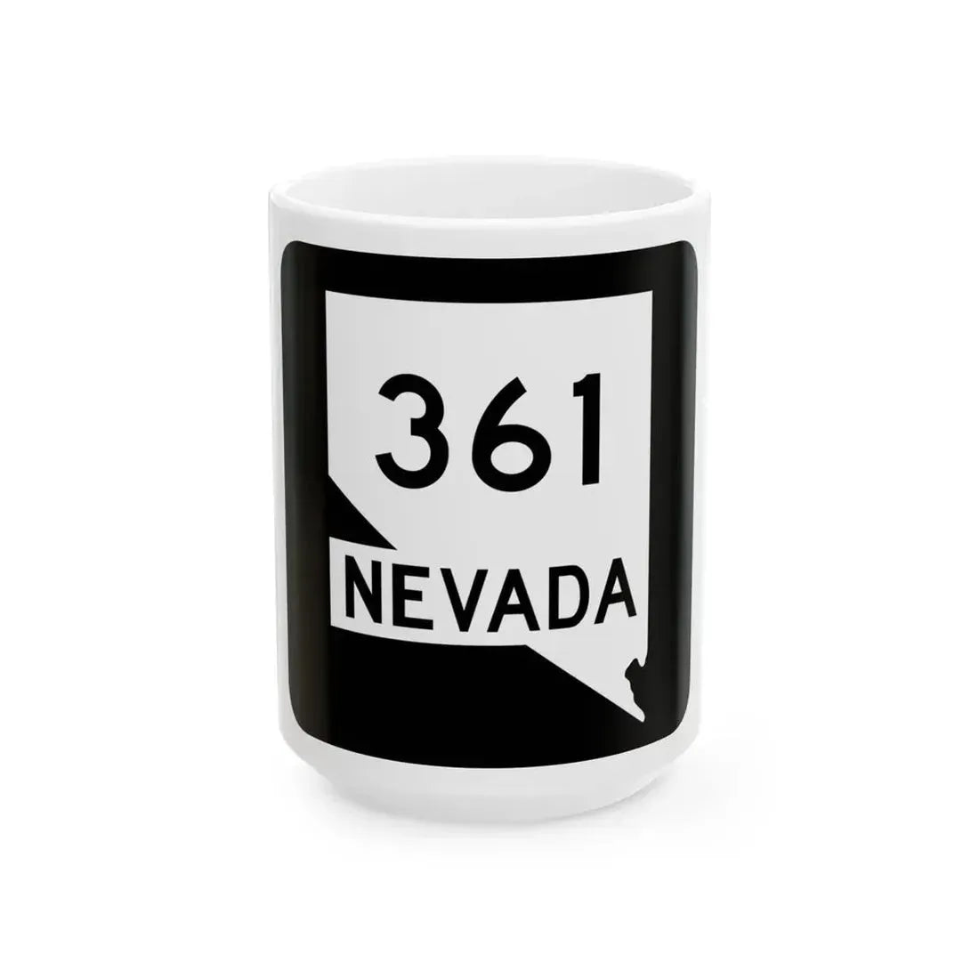 Nevada 361 (Nevada) (Road Sign) White Coffee Mug 15oz - Go Mug Yourself