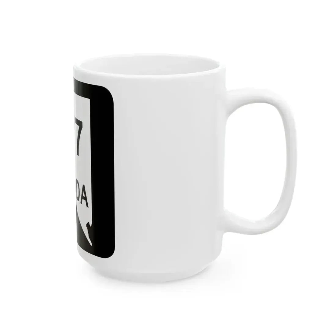 Nevada 377 (Nevada) (Road Sign) White Coffee Mug - Go Mug Yourself