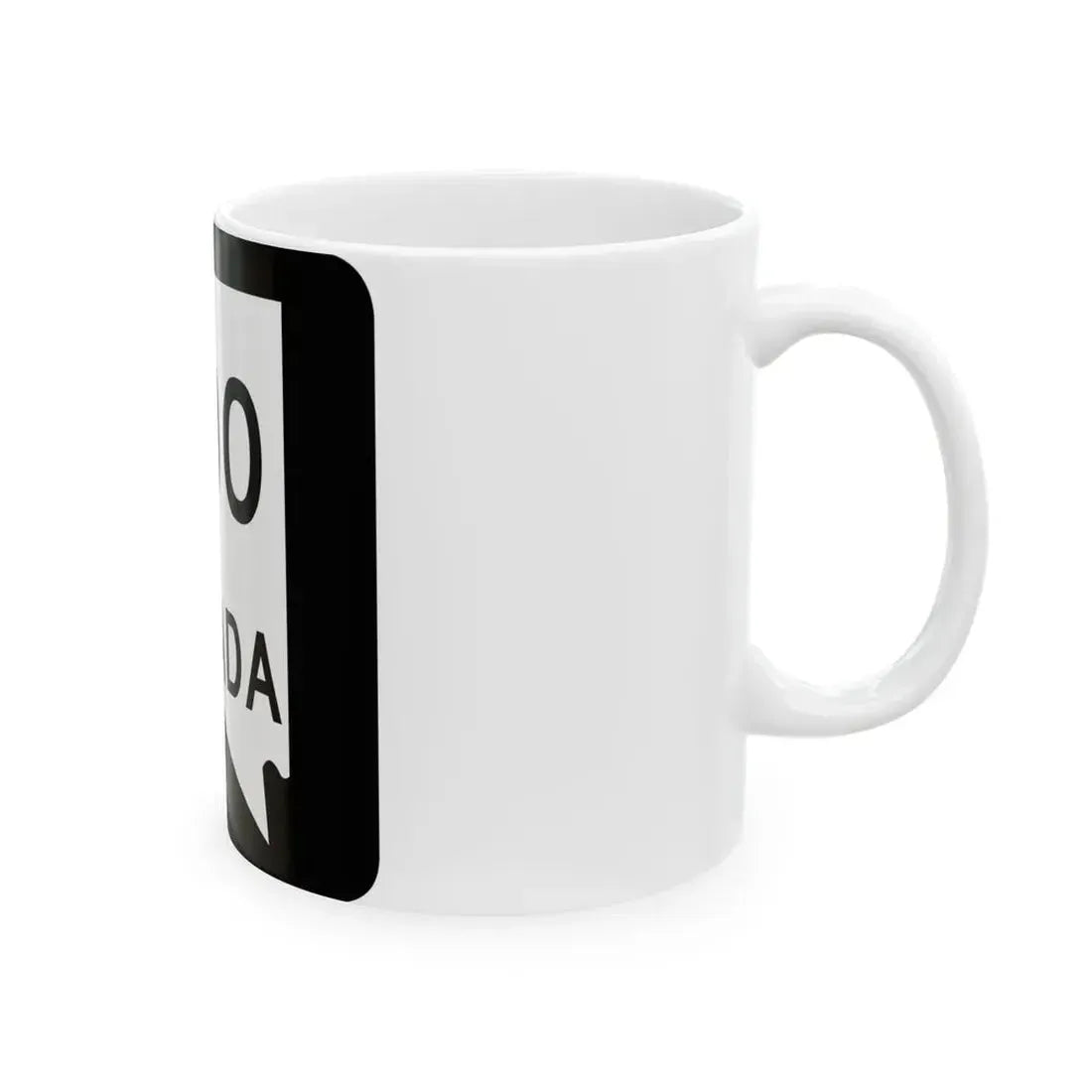 Nevada 400 (Nevada) (Road Sign) White Coffee Mug - Go Mug Yourself