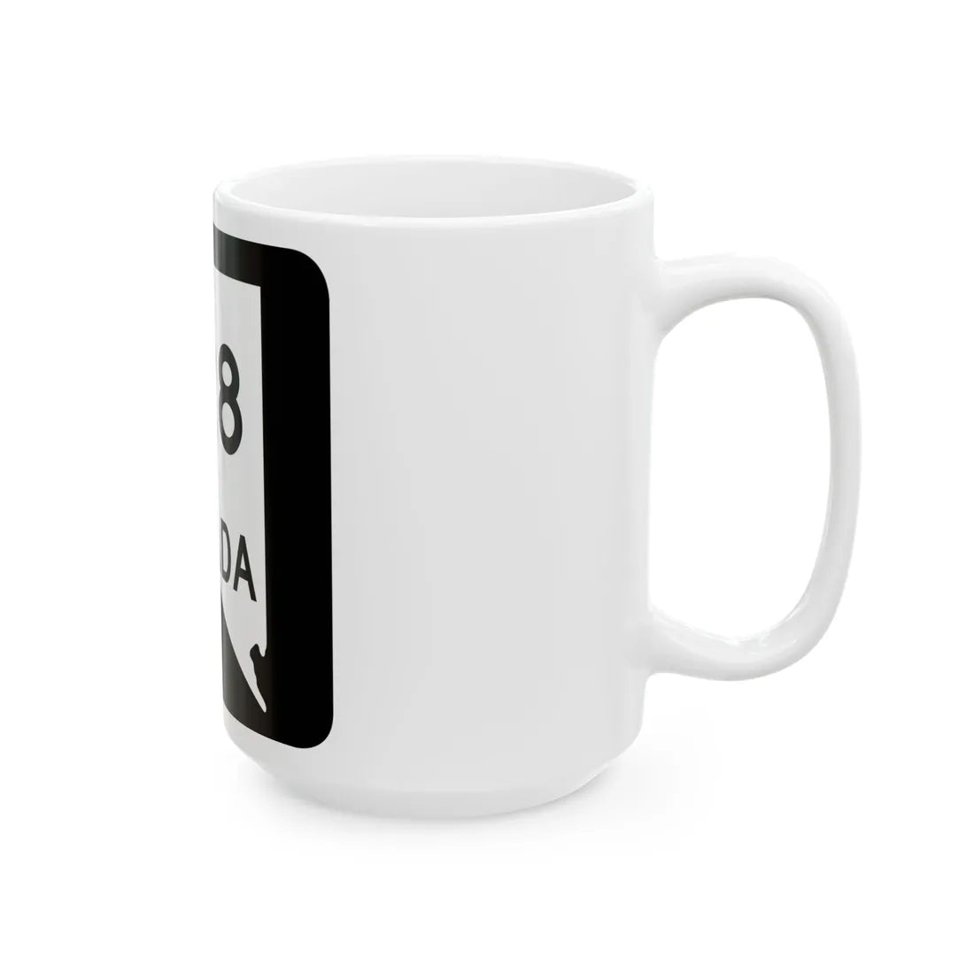 Nevada 528 (Nevada) (Road Sign) White Coffee Mug - Go Mug Yourself