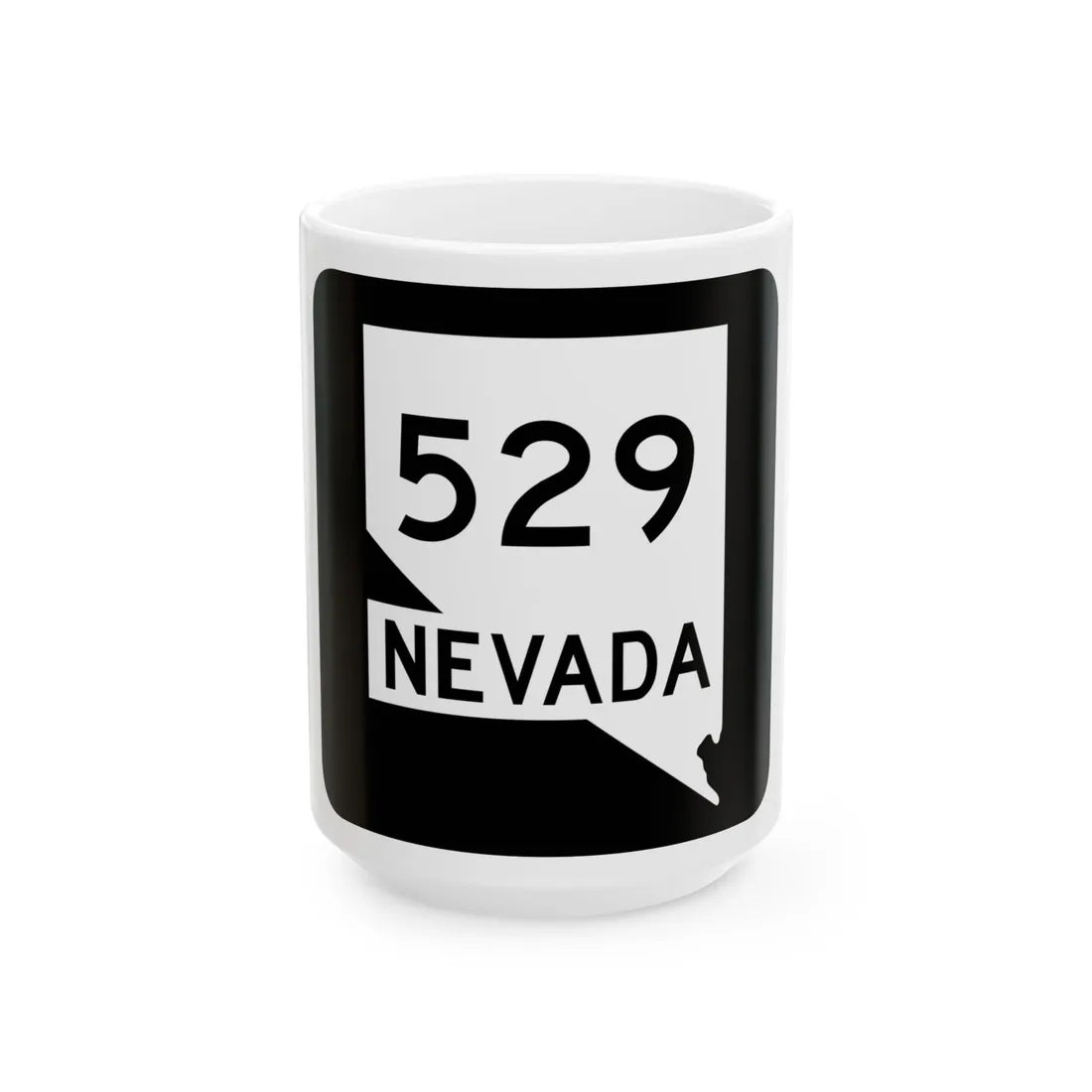 Nevada 529 (Nevada) (Road Sign) White Coffee Mug 15oz - Go Mug Yourself