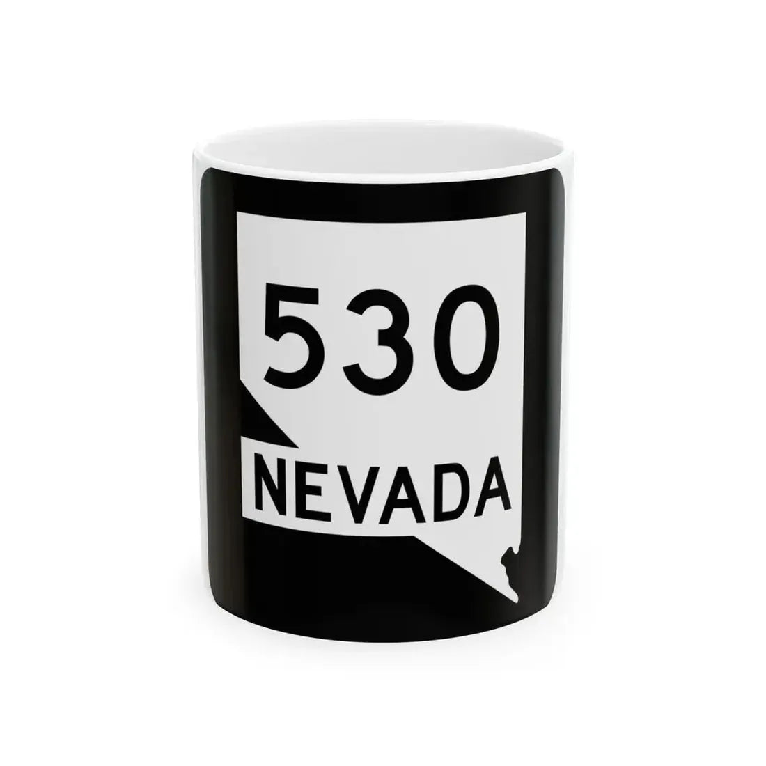 Nevada 530 (Nevada) (Road Sign) White Coffee Mug 11oz - Go Mug Yourself