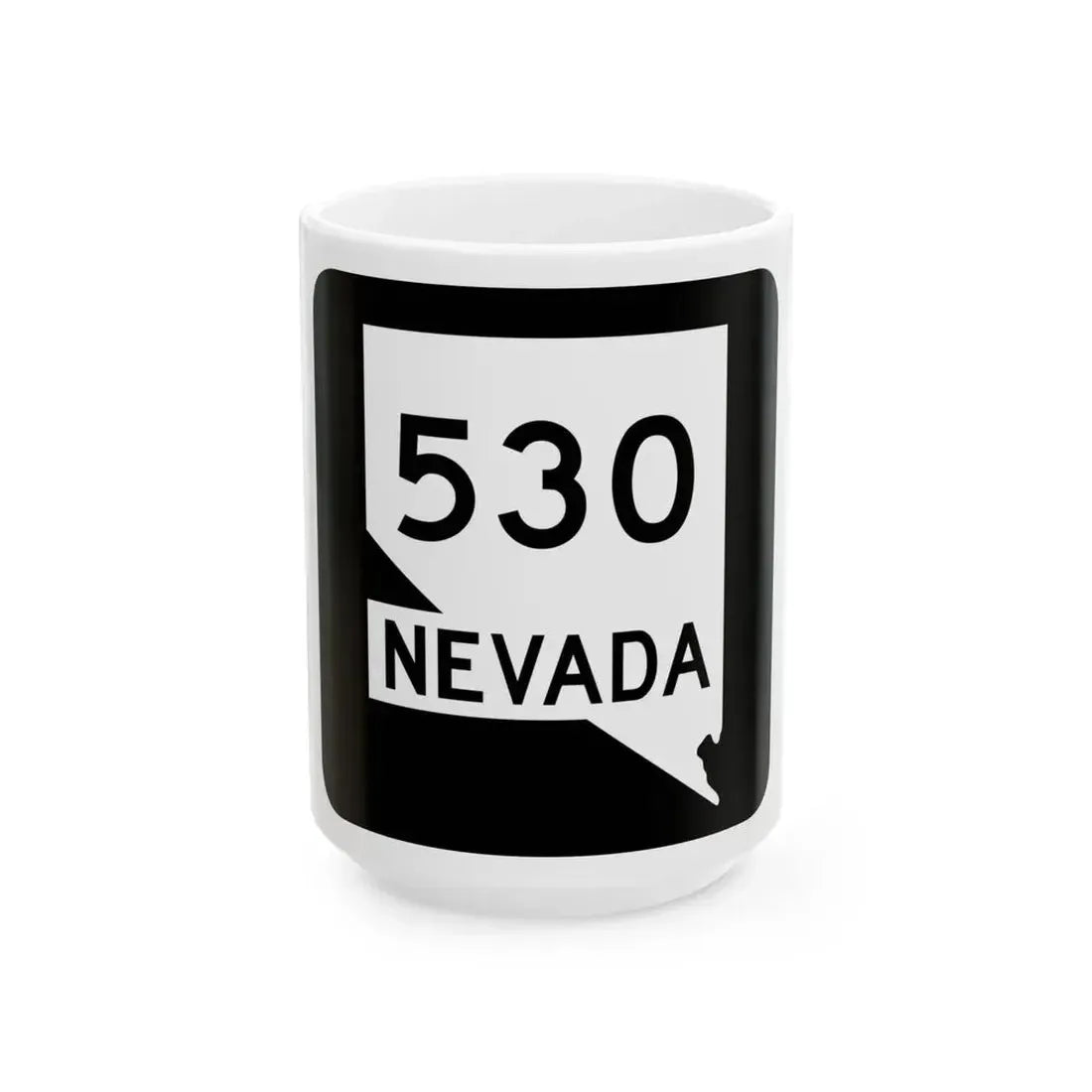 Nevada 530 (Nevada) (Road Sign) White Coffee Mug 15oz - Go Mug Yourself