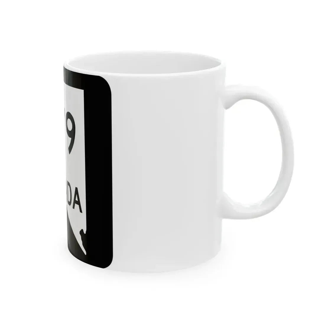 Nevada 579 (Nevada) (Road Sign) White Coffee Mug - Go Mug Yourself