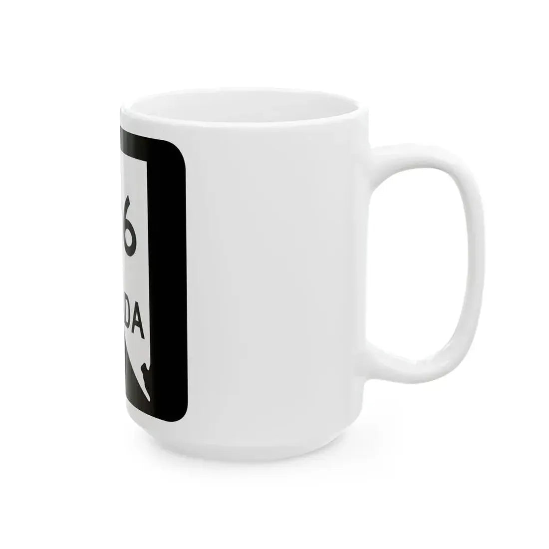 Nevada 596 (Nevada) (Road Sign) White Coffee Mug - Go Mug Yourself