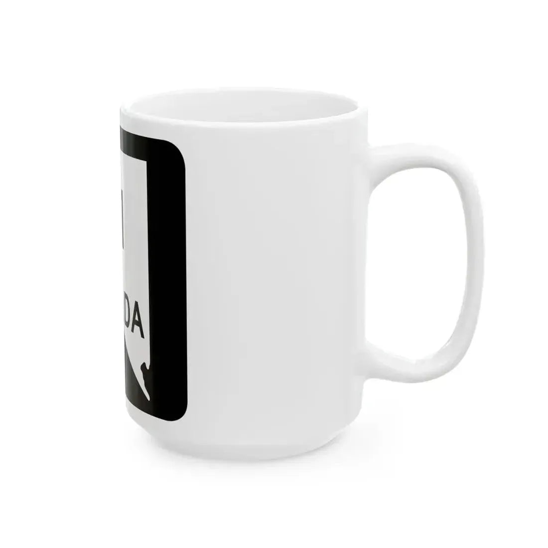Nevada 61 (Nevada) (Road Sign) White Coffee Mug - Go Mug Yourself