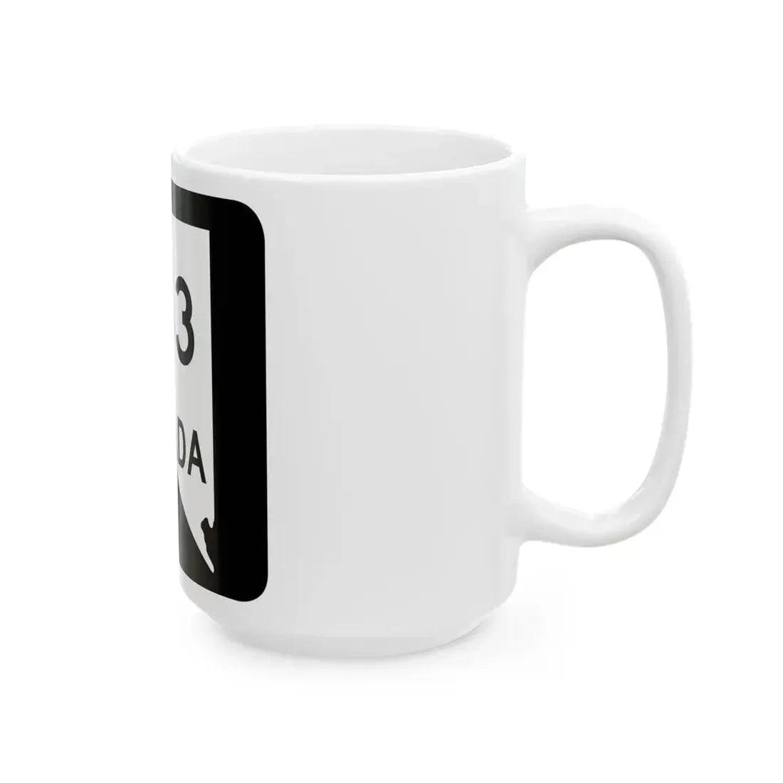 Nevada 653 (Nevada) (Road Sign) White Coffee Mug - Go Mug Yourself