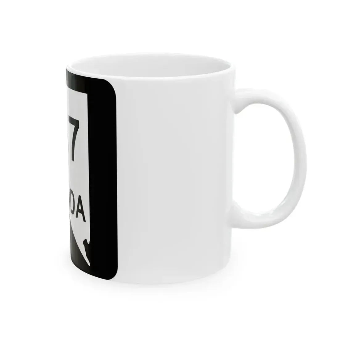Nevada 667 (Nevada) (Road Sign) White Coffee Mug - Go Mug Yourself