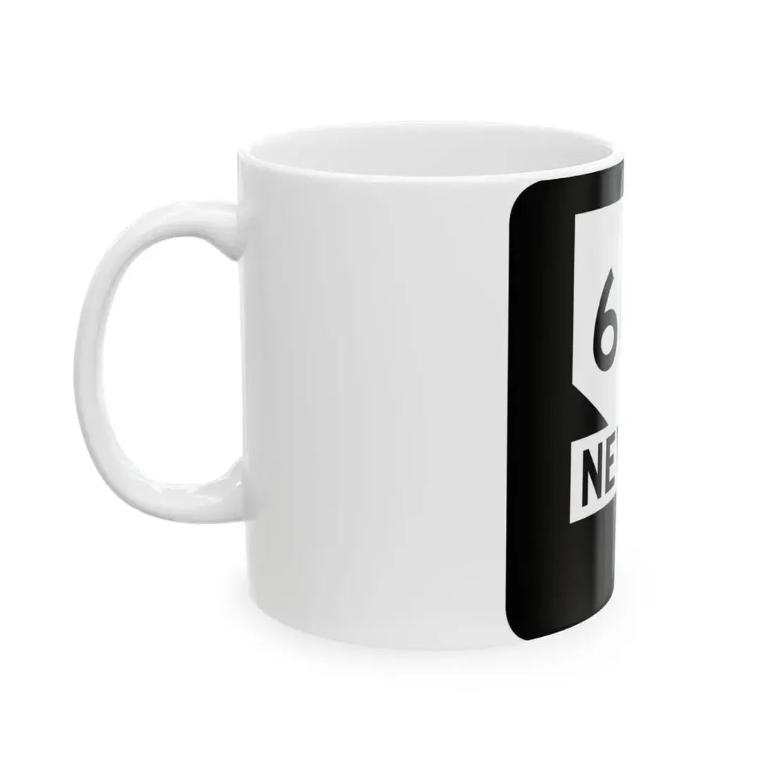 Nevada 668 (Nevada) (Road Sign) White Coffee Mug - Go Mug Yourself