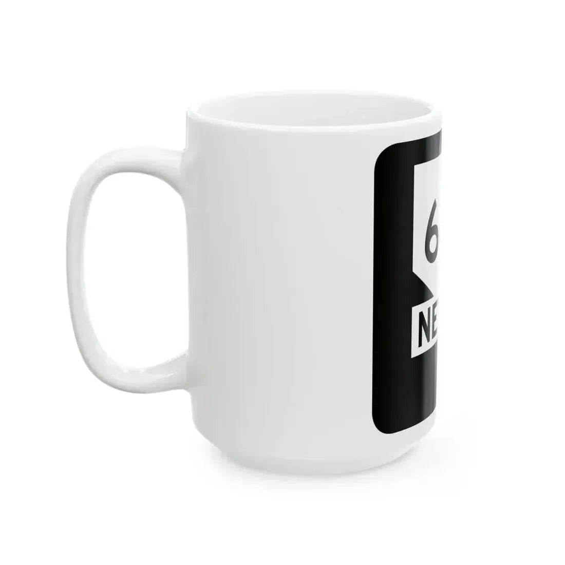 Nevada 668 (Nevada) (Road Sign) White Coffee Mug - Go Mug Yourself
