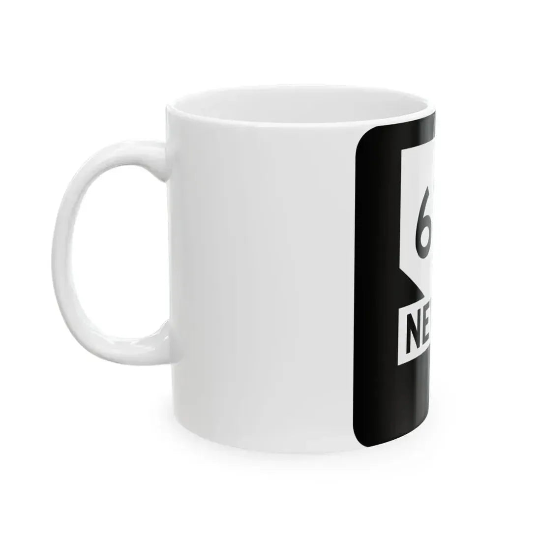 Nevada 673 (Nevada) (Road Sign) White Coffee Mug - Go Mug Yourself