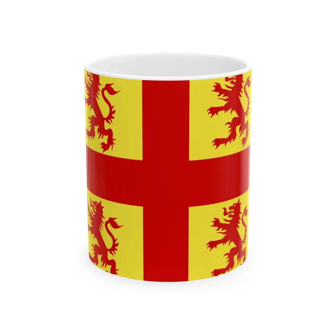 Nevele vlag (Belgium) White Coffee Mug 11oz - Go Mug Yourself