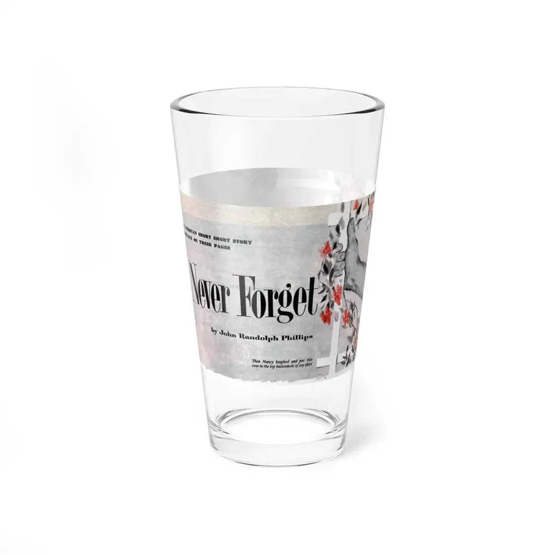 Never Forget, The American Magazine, January 1953 (Magazine Illustration) Pint Glass 16oz - Go Mug Yourself