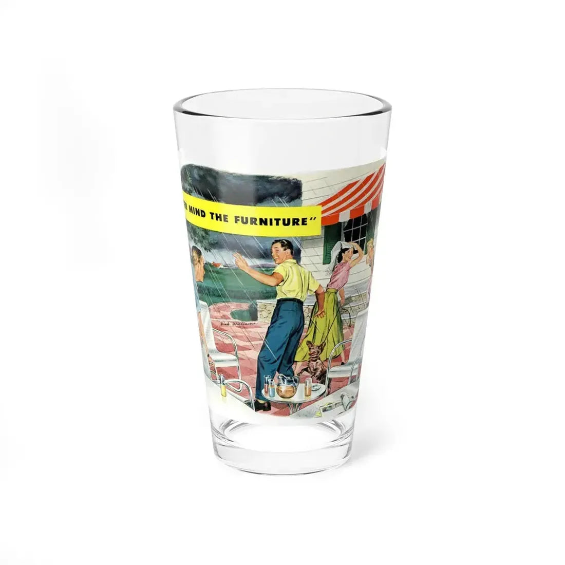 Never Mind The Furniture (Magazine Illustration) Pint Glass 16oz 16oz - Go Mug Yourself