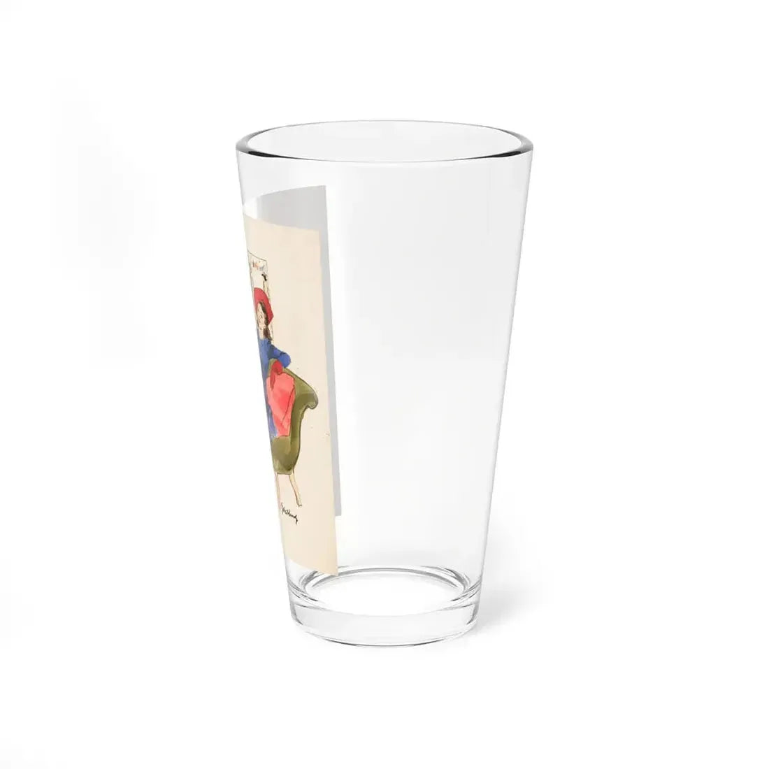 New Dress, 1939 (Magazine Illustration) Pint Glass 16oz - Go Mug Yourself