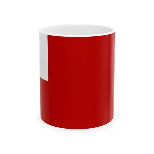 New England blank flag (United States) White Coffee Mug 11oz - Go Mug Yourself