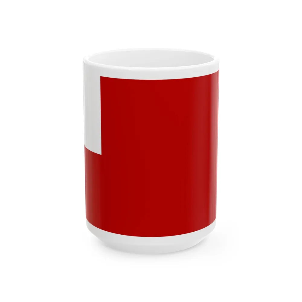 New England blank flag (United States) White Coffee Mug 15oz - Go Mug Yourself