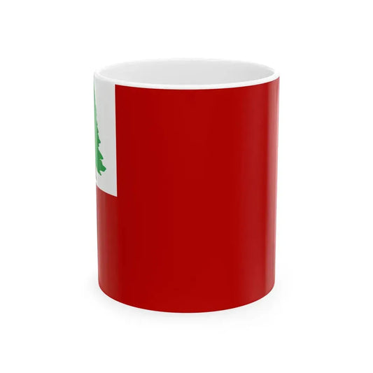 New England pine flag (United States) White Coffee Mug 11oz - Go Mug Yourself