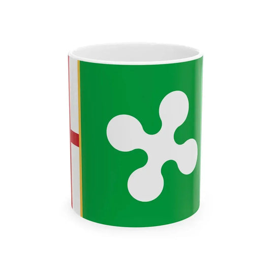 New Flag of Lombardy - project 2015 (Italy) White Coffee Mug 11oz - Go Mug Yourself