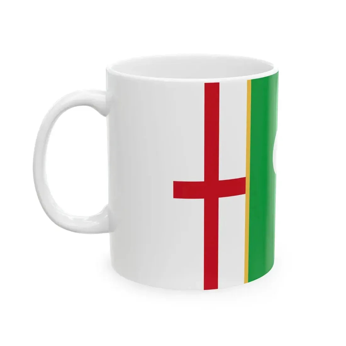 New Flag of Lombardy - project 2015 (Italy) White Coffee Mug - Go Mug Yourself